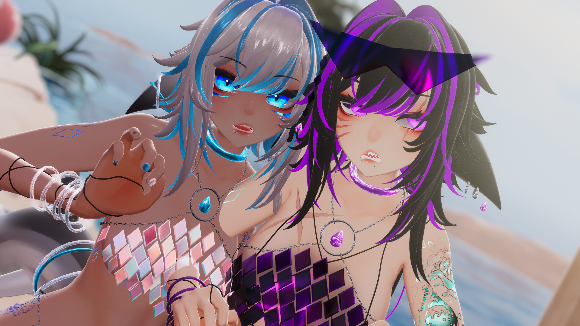 Mako and Echo | VRC | VSeeFace | Warudo